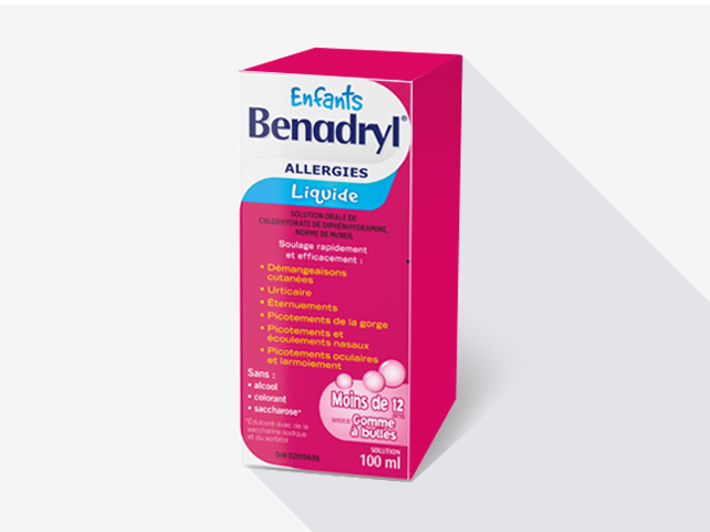 Médicament liquide BENADRYL® pour enfants