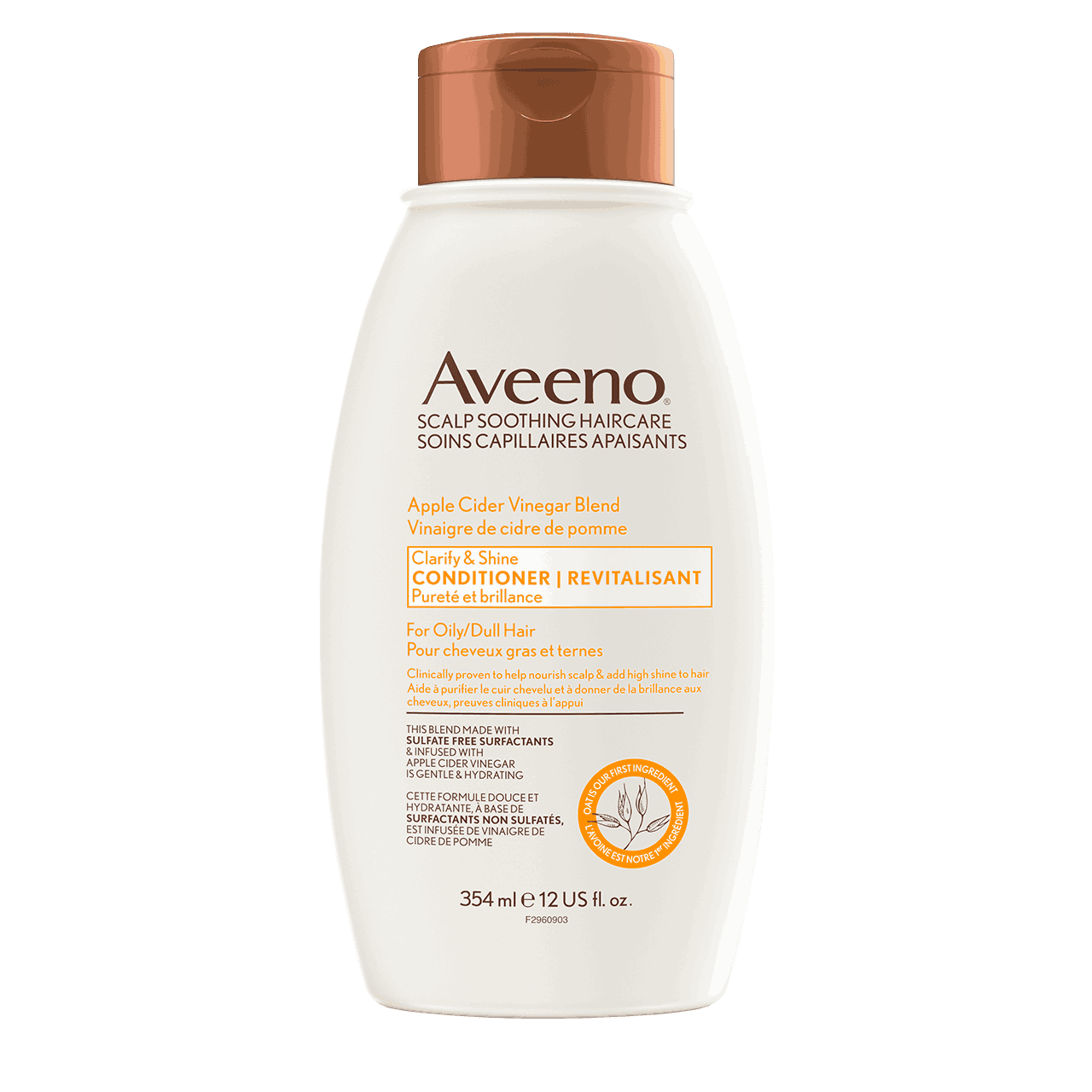 AVEENO® Apple Cider Vinegar Blend Conditioner, 354ml bottle