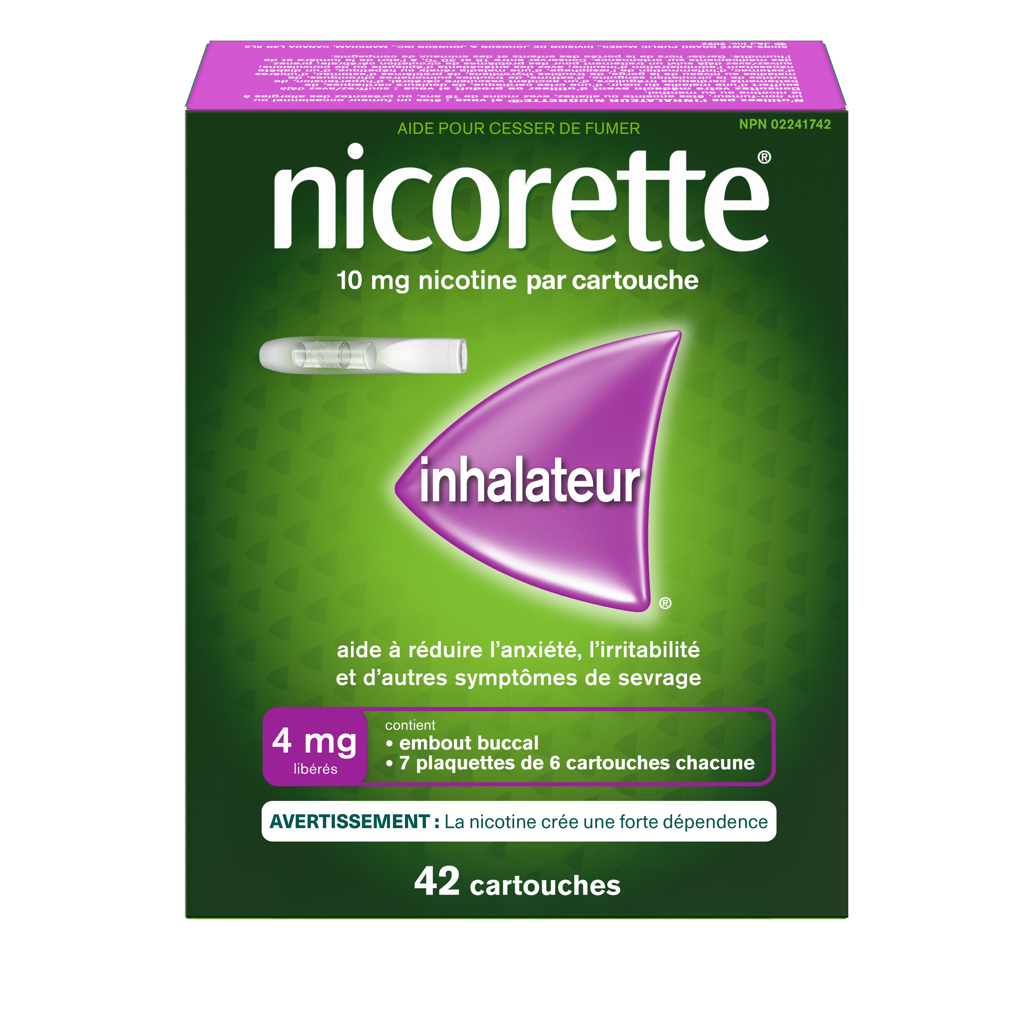 Inhalateur pour cesser de fumer NICORETTE®