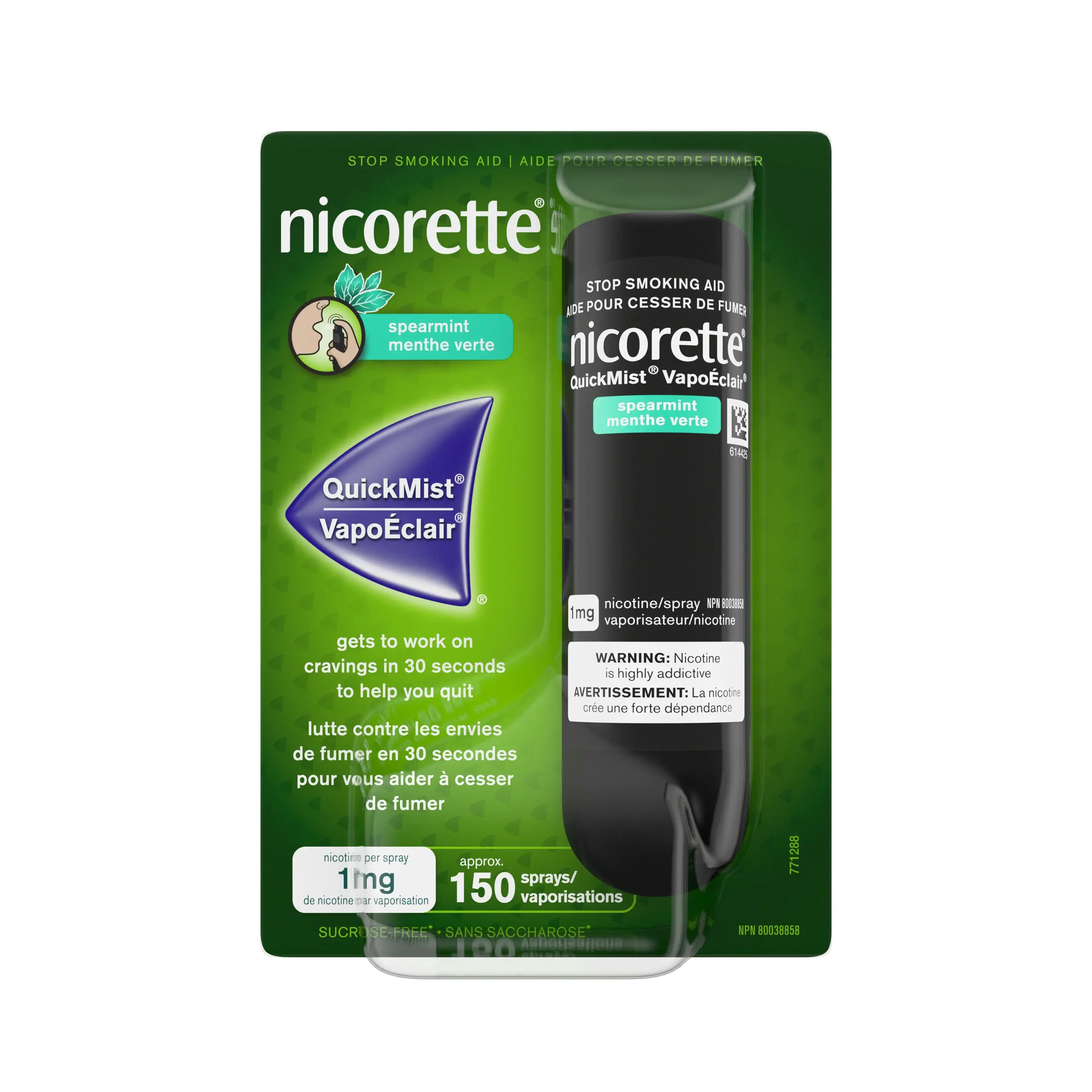 NICORETTE® QuickMist® Nicotine Spray, cool berry flavour