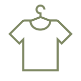 T-shirt on a hanger icon