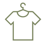 Icône de t-shirt sur cintre