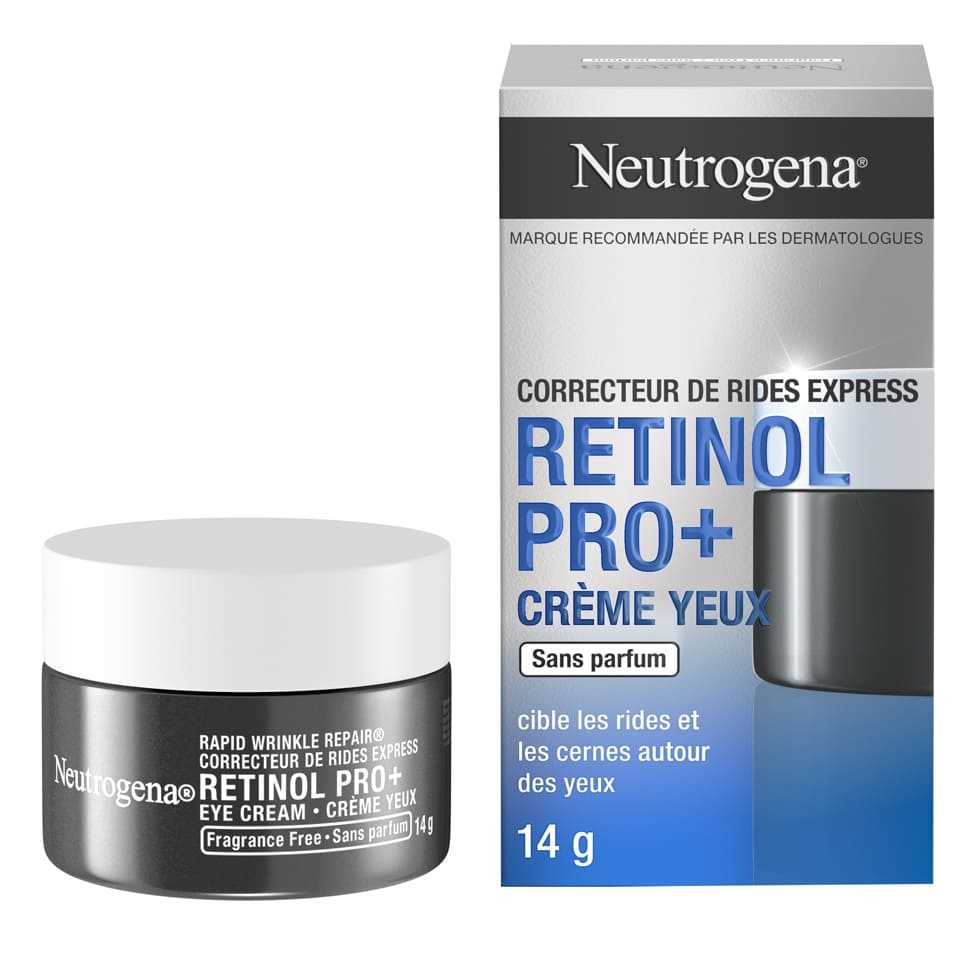 Pot de 14 g de Crème yeux Neutrogena Correcteur de rides express Retinol Pro+