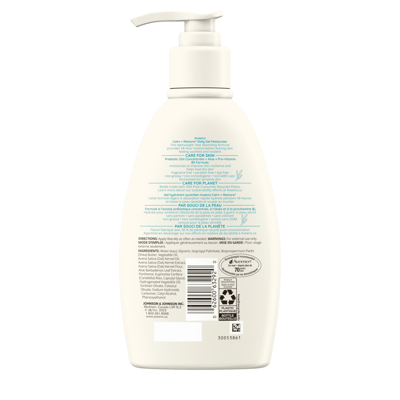 Gel hydratant Calm + Restore, peau sèche/sensible | AVEENO®