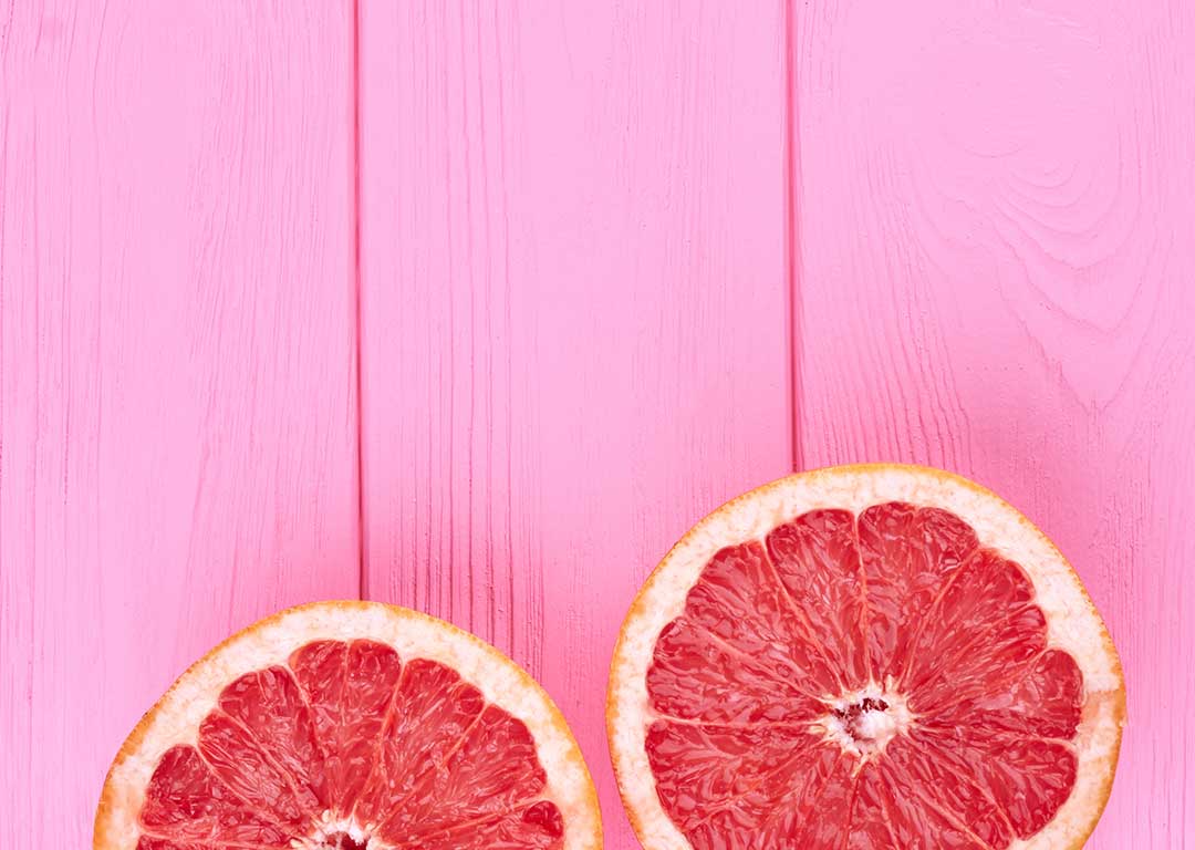 Picture of sliced grapefruit