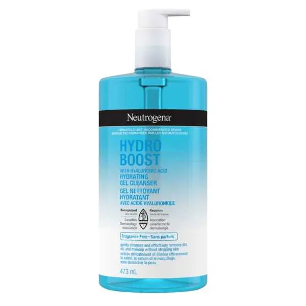 NEUTROGENA® Hydro Boost Hydrating Cleansing Gel Fragrance Free, pump bottle, 473mL
