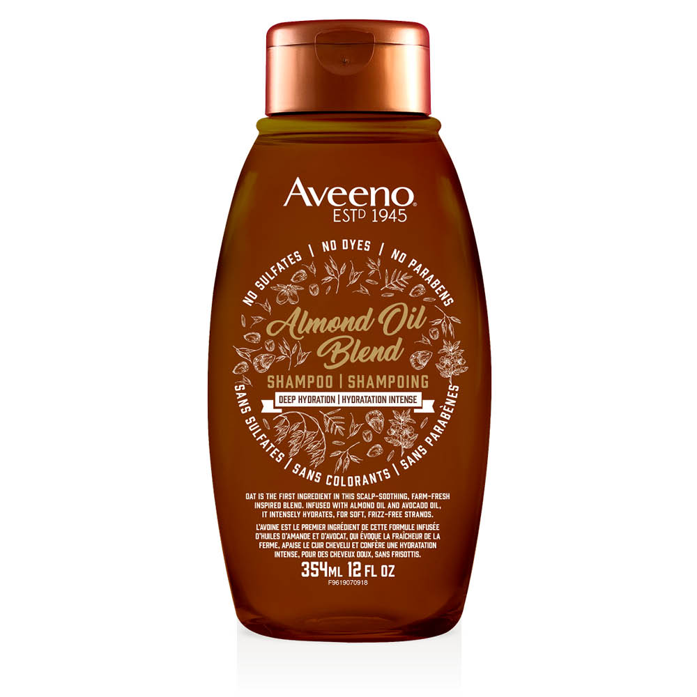 Shampoing AVEENO® Huile d’amande Hydratation intense, Flacon de 354 ml