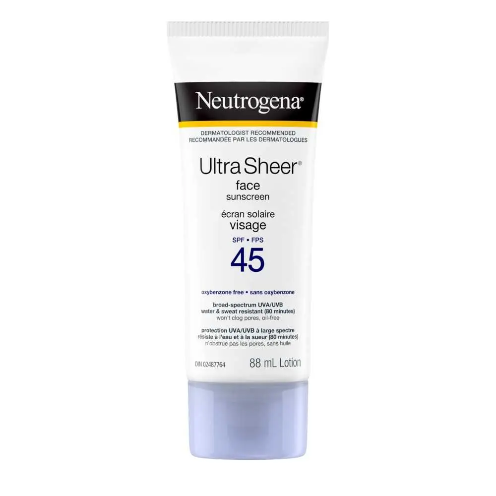 Écran solaire NEUTROGENA® ULTRA SHEER® Visage FPS 45