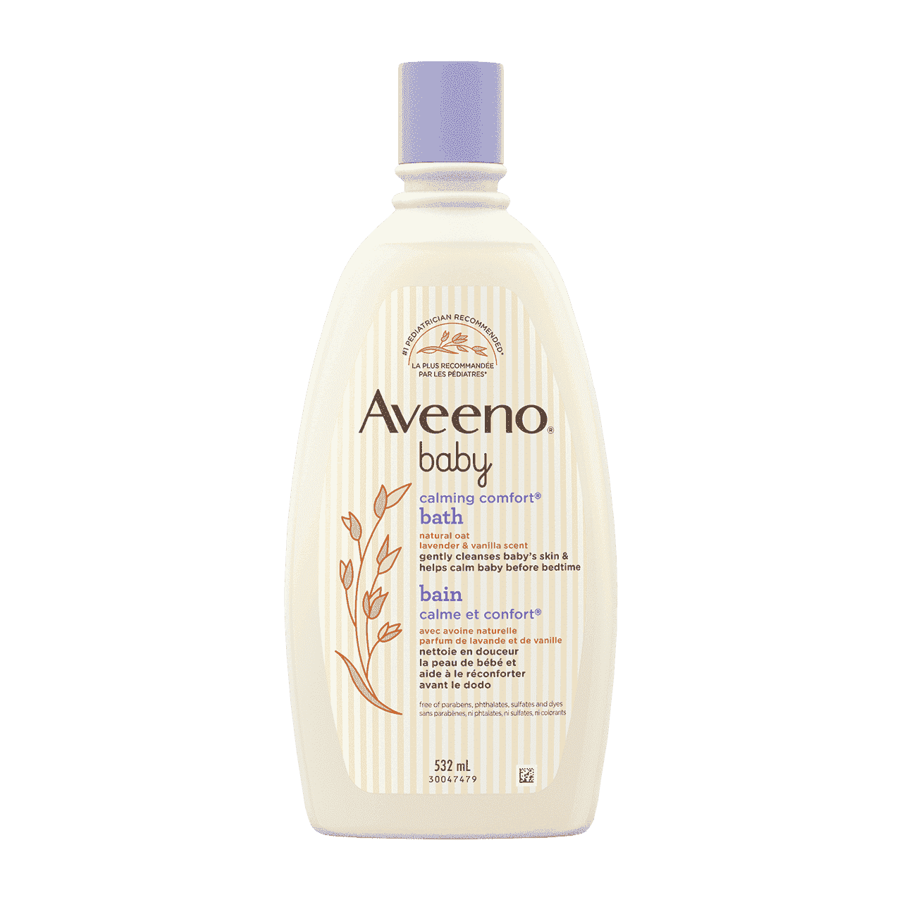 532ml bottle of Aveeno Baby Calming Comfort bath wash