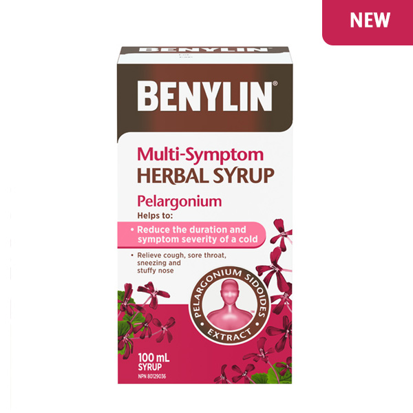 BENYLIN® Multi-Symptom Herbal Syrup Pelargonium, 100 mL