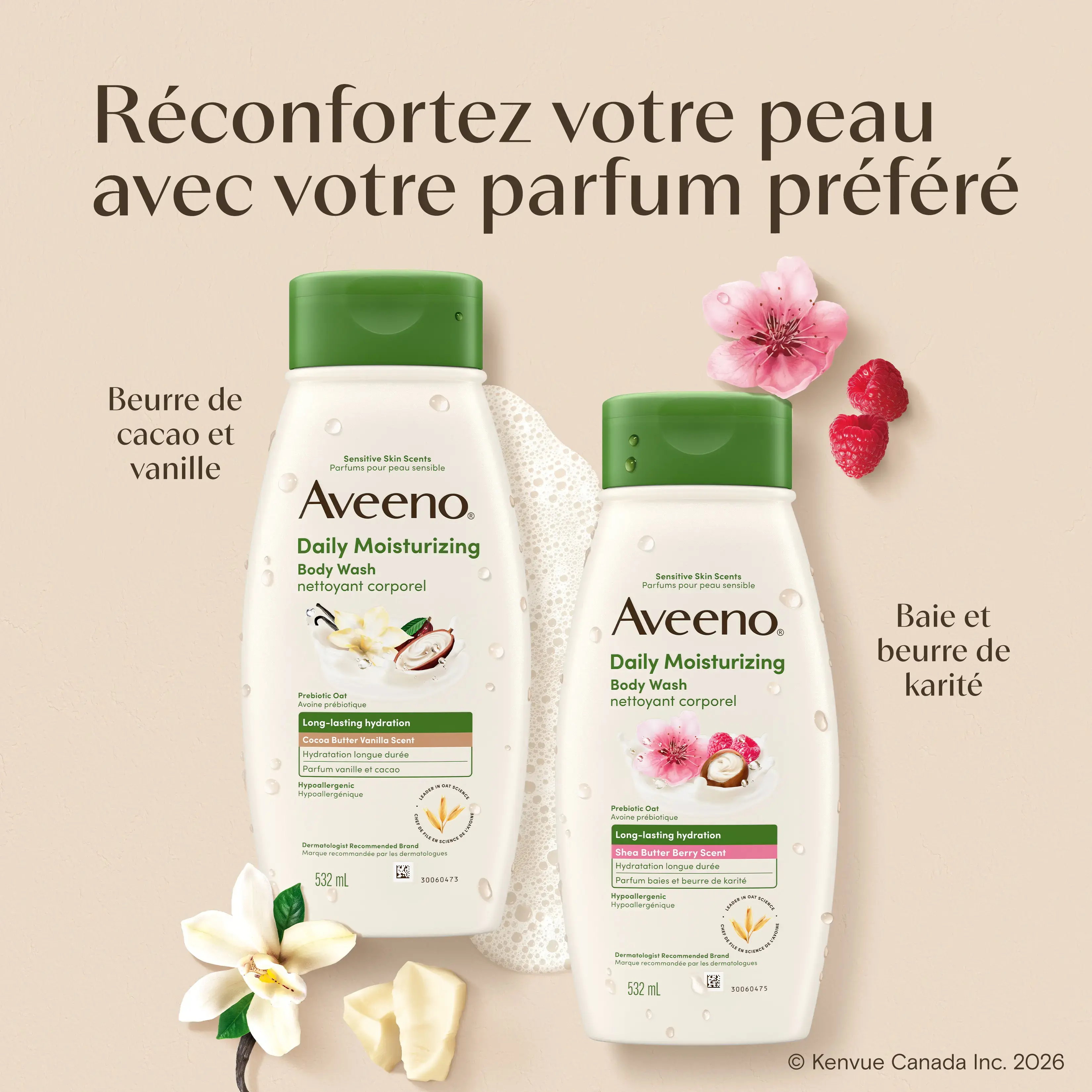 AVEENO Daily MoisturizingMC Body Wash Shea Butter Berry Scent