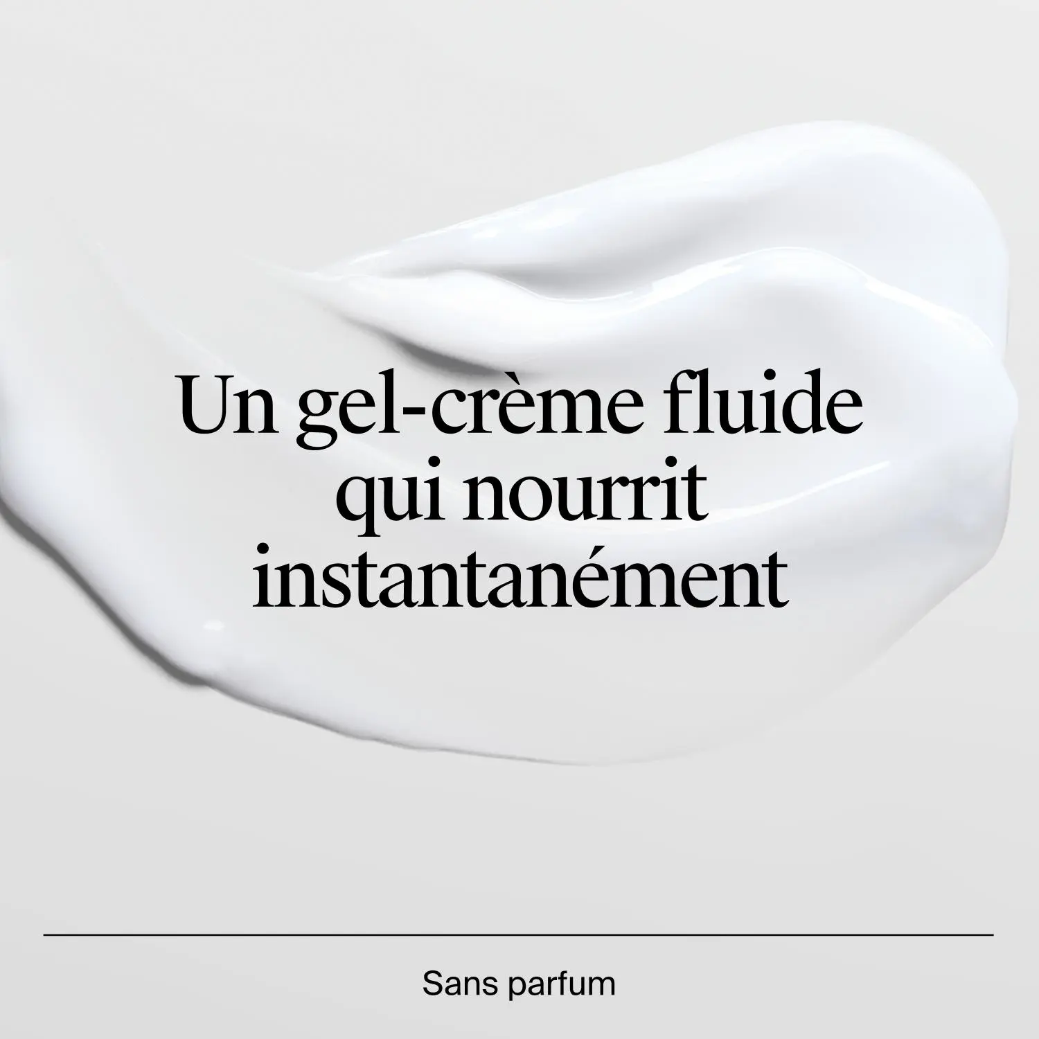 Gros plan sur une trace de gel-crème Neutrogena Hydro Boost.