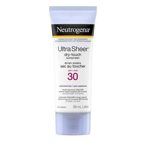 Écran solaire Neutrogena Ultra Sheer Sec au toucher FPS 30, tube, 88 ml