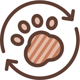 Animal paw icon symbolizing animal welfare