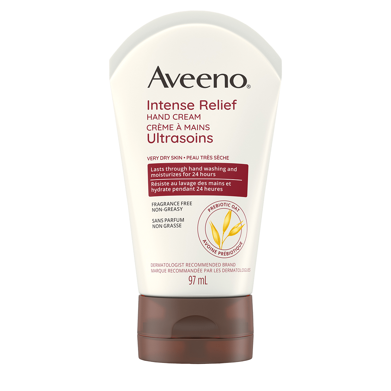 Crème à mains ultrasoins AVEENO®, Sans parfum, Flacon de 97 ml