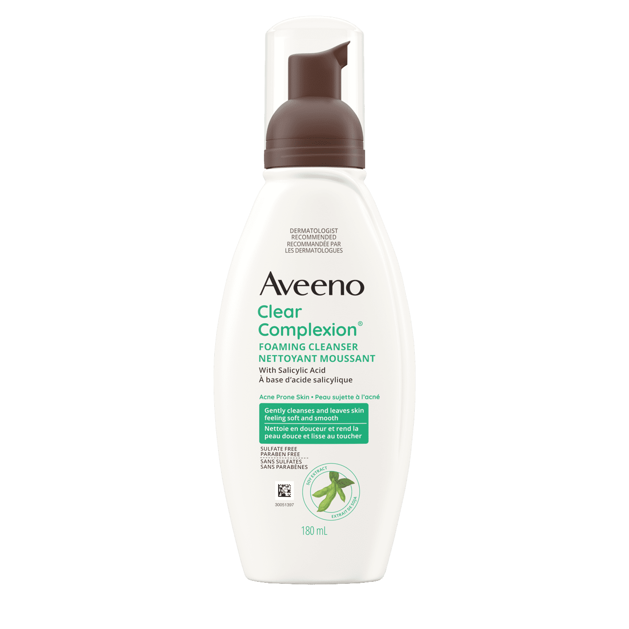 Front Shot of AVEENO® Clear Complexion Foaming Cleanser