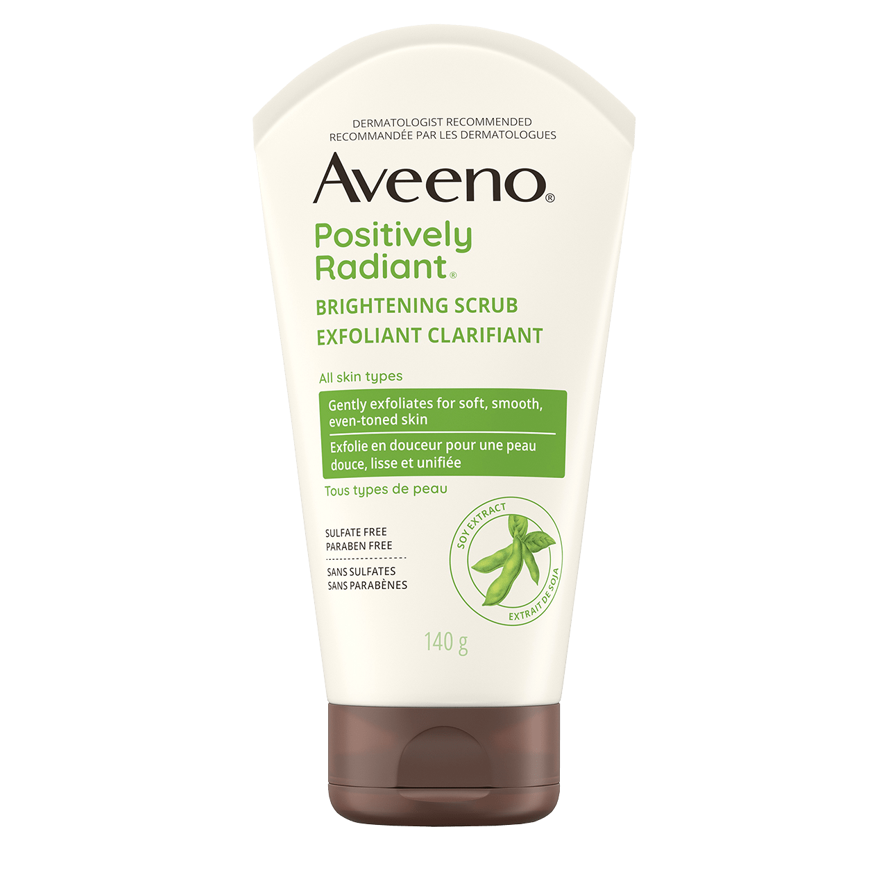 AVEENO® POSITIVELY RADIANT® Skin Brightening Daily Scrub, 140g tube