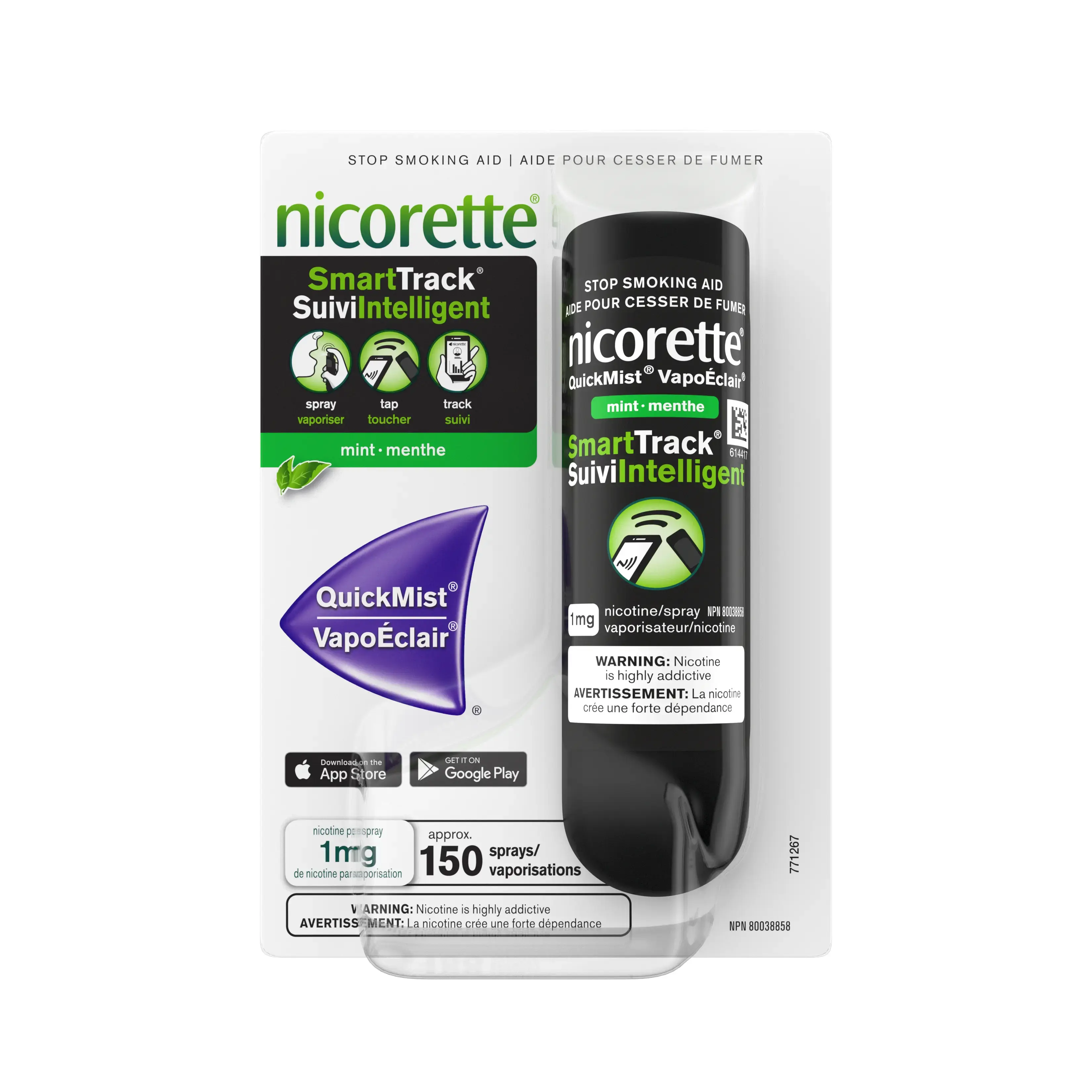 NICORETTE® QuickMist® SmartTrack™ Nicotine Mouth Spray