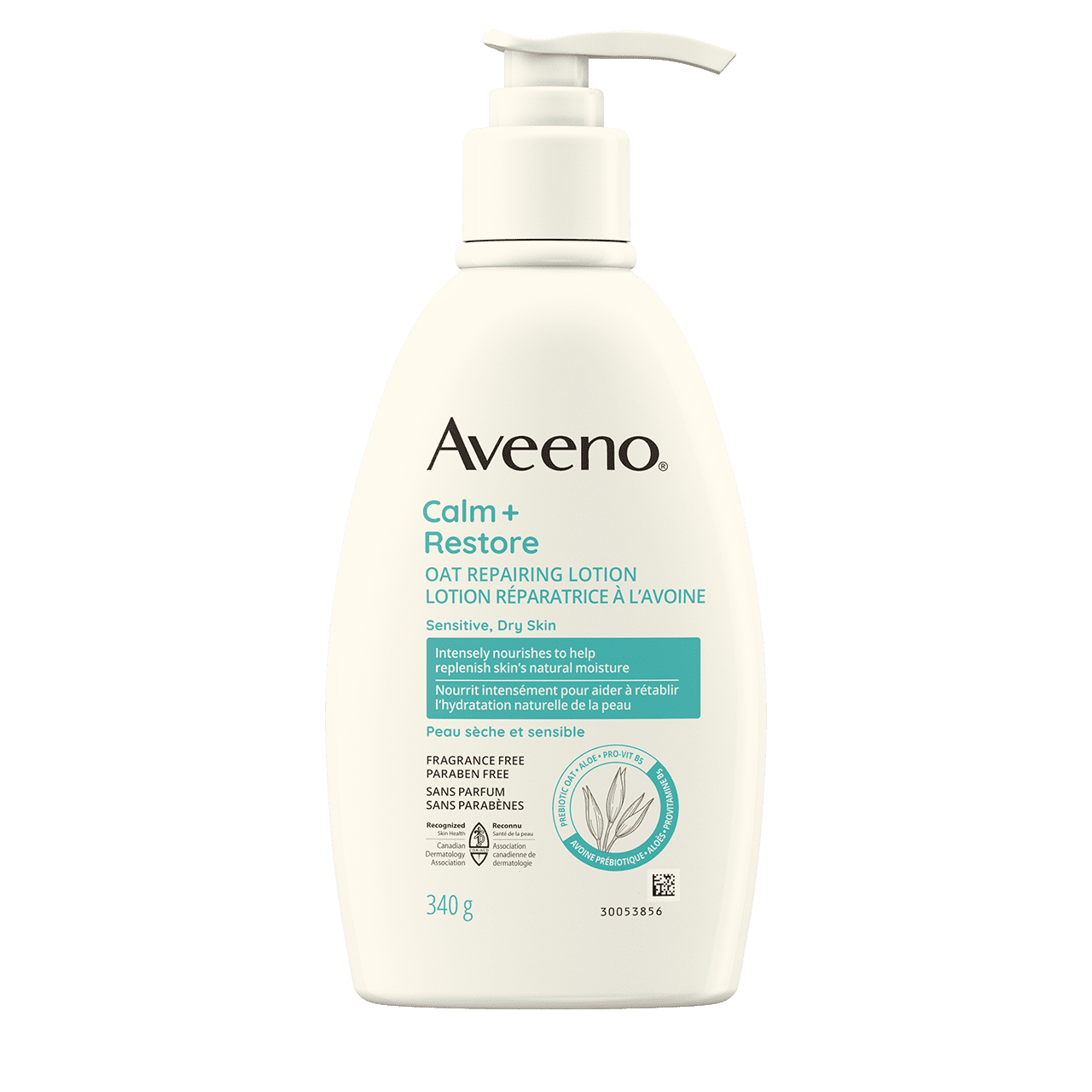 AVEENO® Calm + Restore Oat Repairing Lotion, pump bottle, 340 g