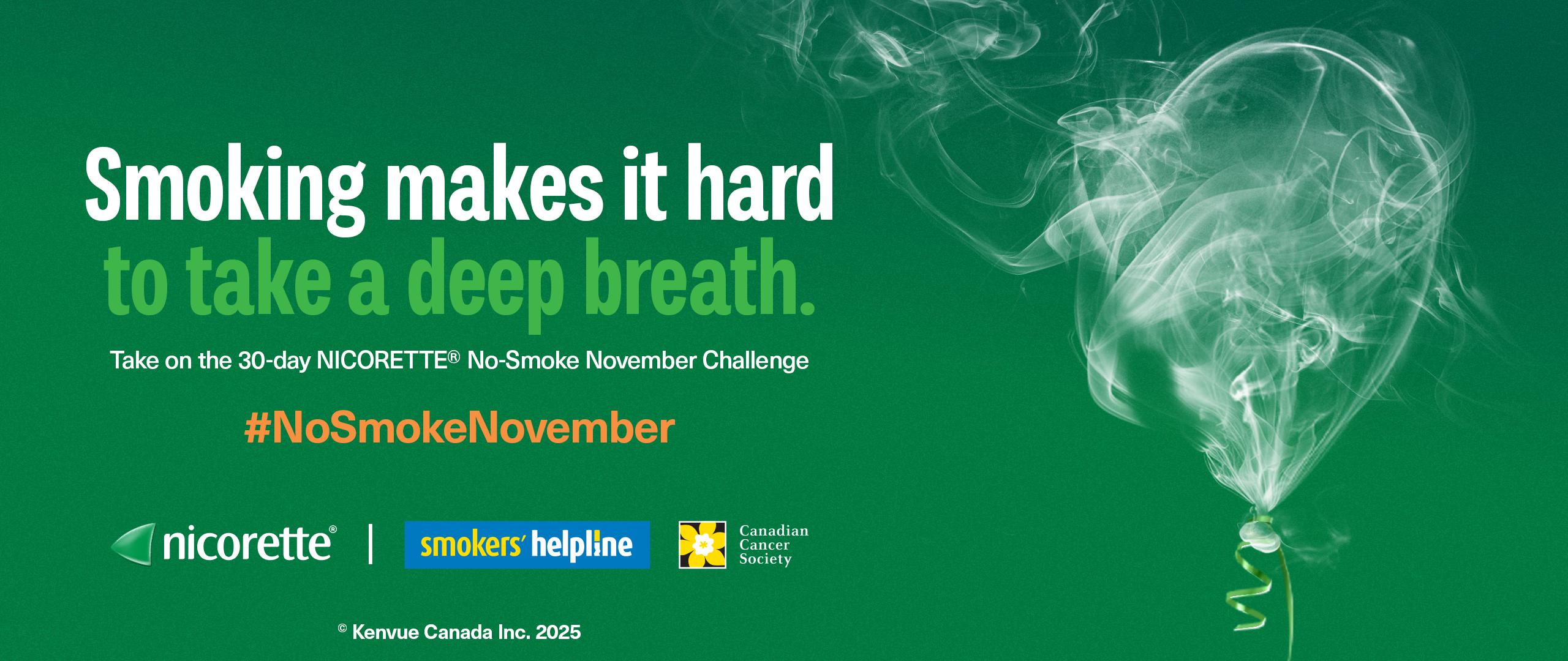 Smoking makes it hard to take a deep breath