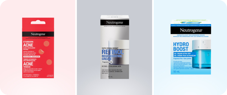 Un groupe de produits Neutrogena