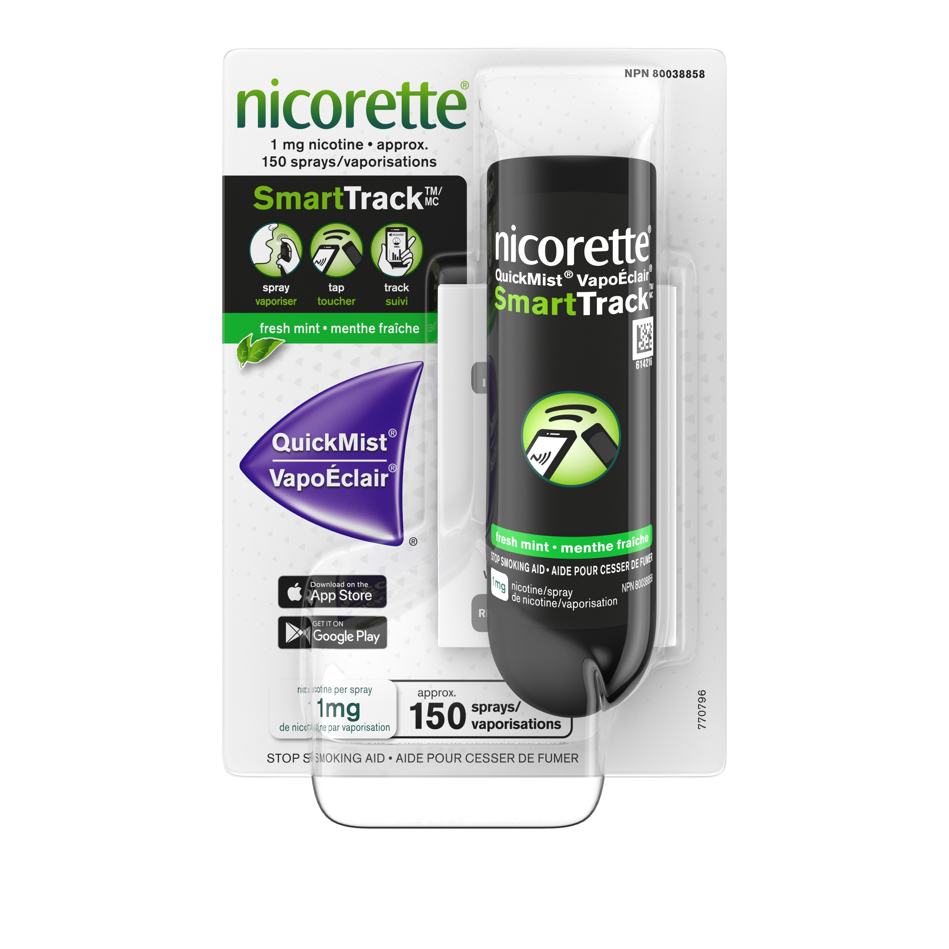 NICORETTE® QuickMist® SmartTrack™ Nicotine Mouth Spray