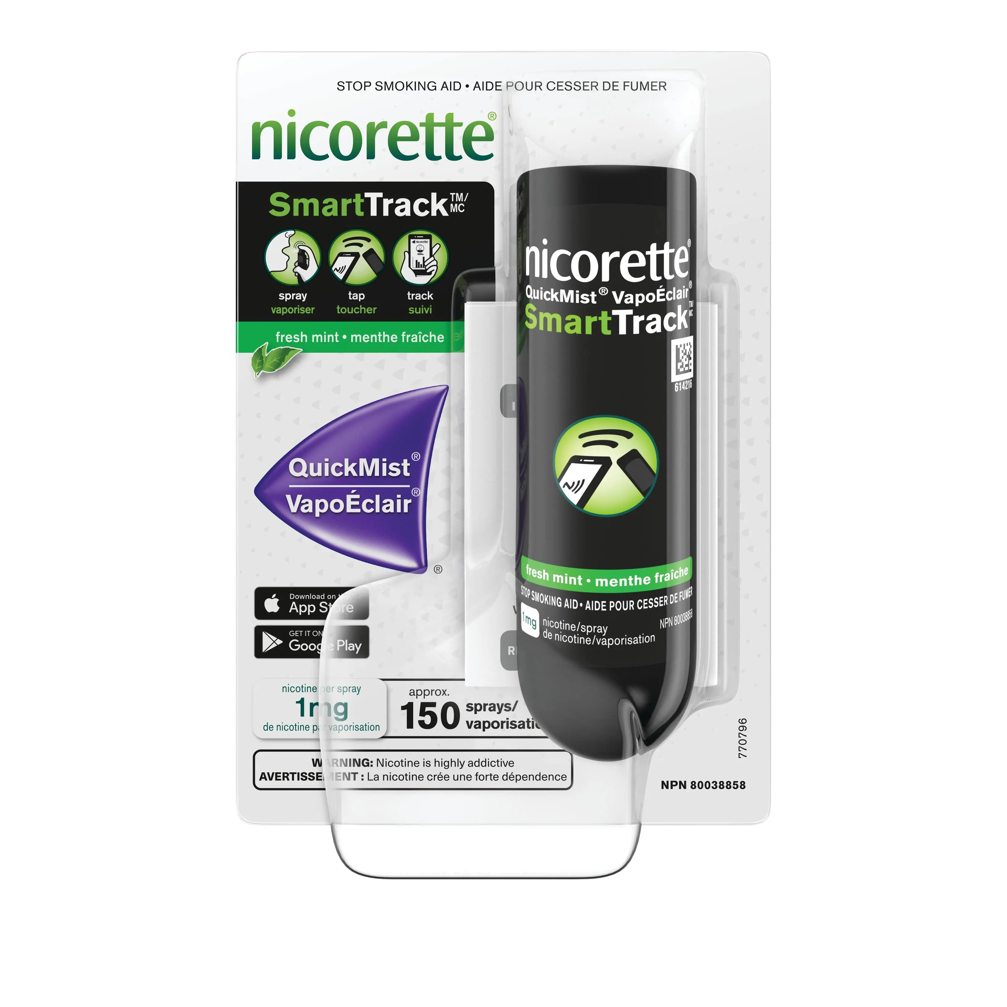 NICORETTE® QuickMist® SmartTrack™ Nicotine Mouth Spray
