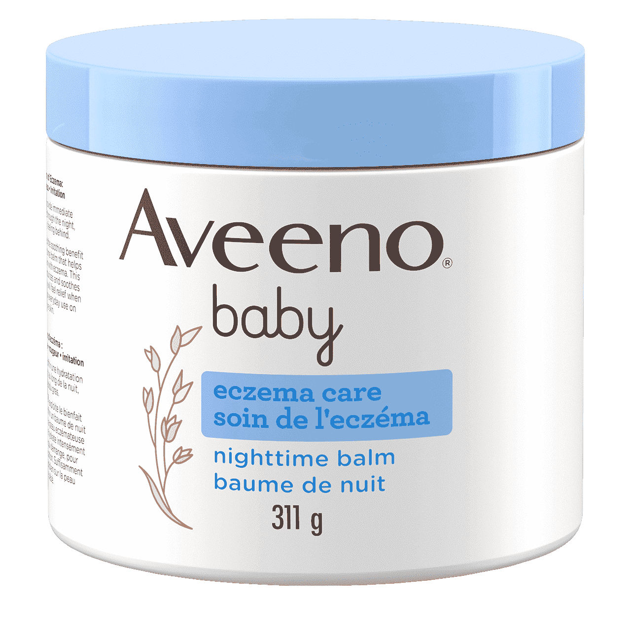 Pot de 311 g du baume de nuit pour bébés AVEENO® Soin de l’eczéma