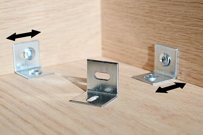 Pack of 24 | Wood Table Top Expansion Bracket | Clip Fastener Connector Z Figure