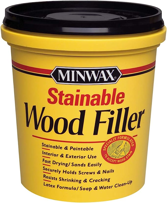 Minwax 42853000 Stainable Wood Filler, 16-Ounce