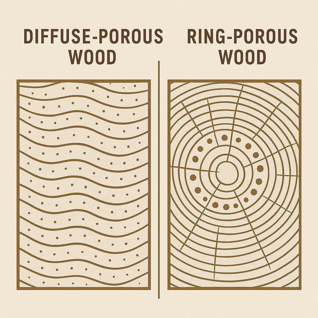 Diffuse-Porous vs Ring-Porous Wood