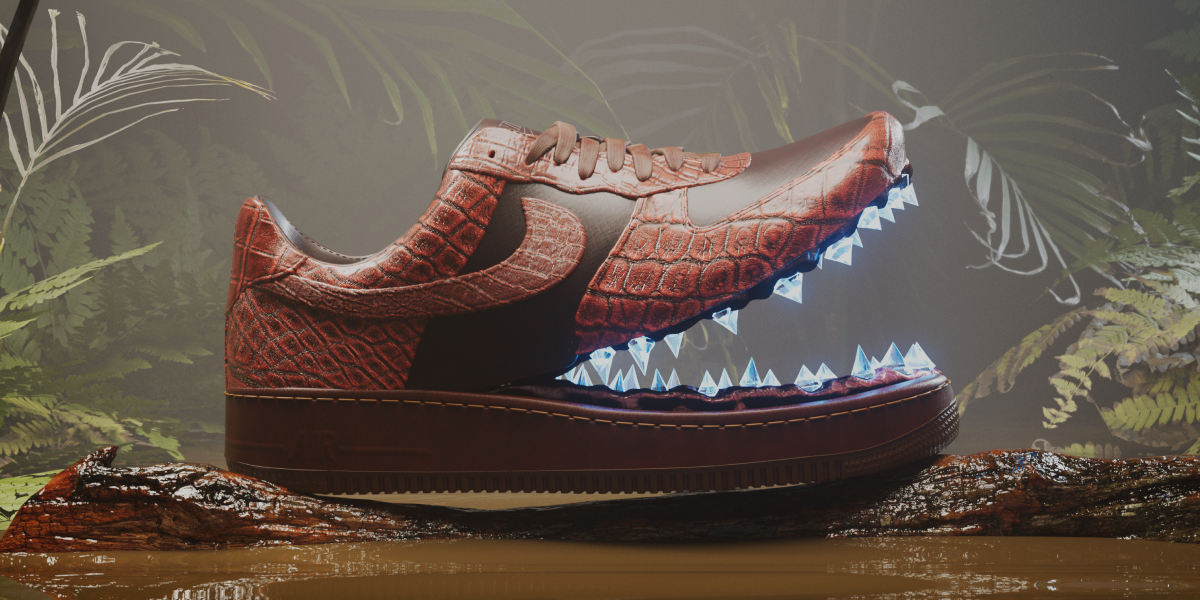 black holographic nike air force