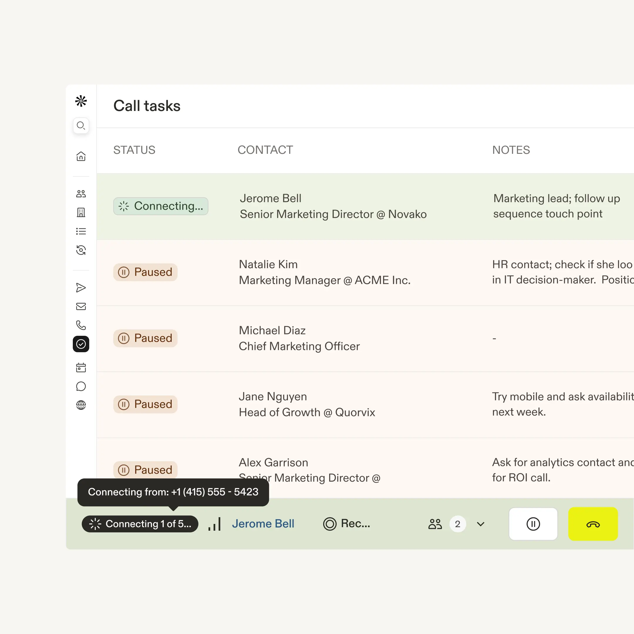 Apollo dialer