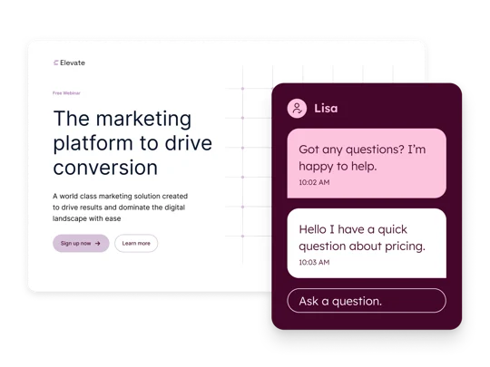 HubSpot live chat