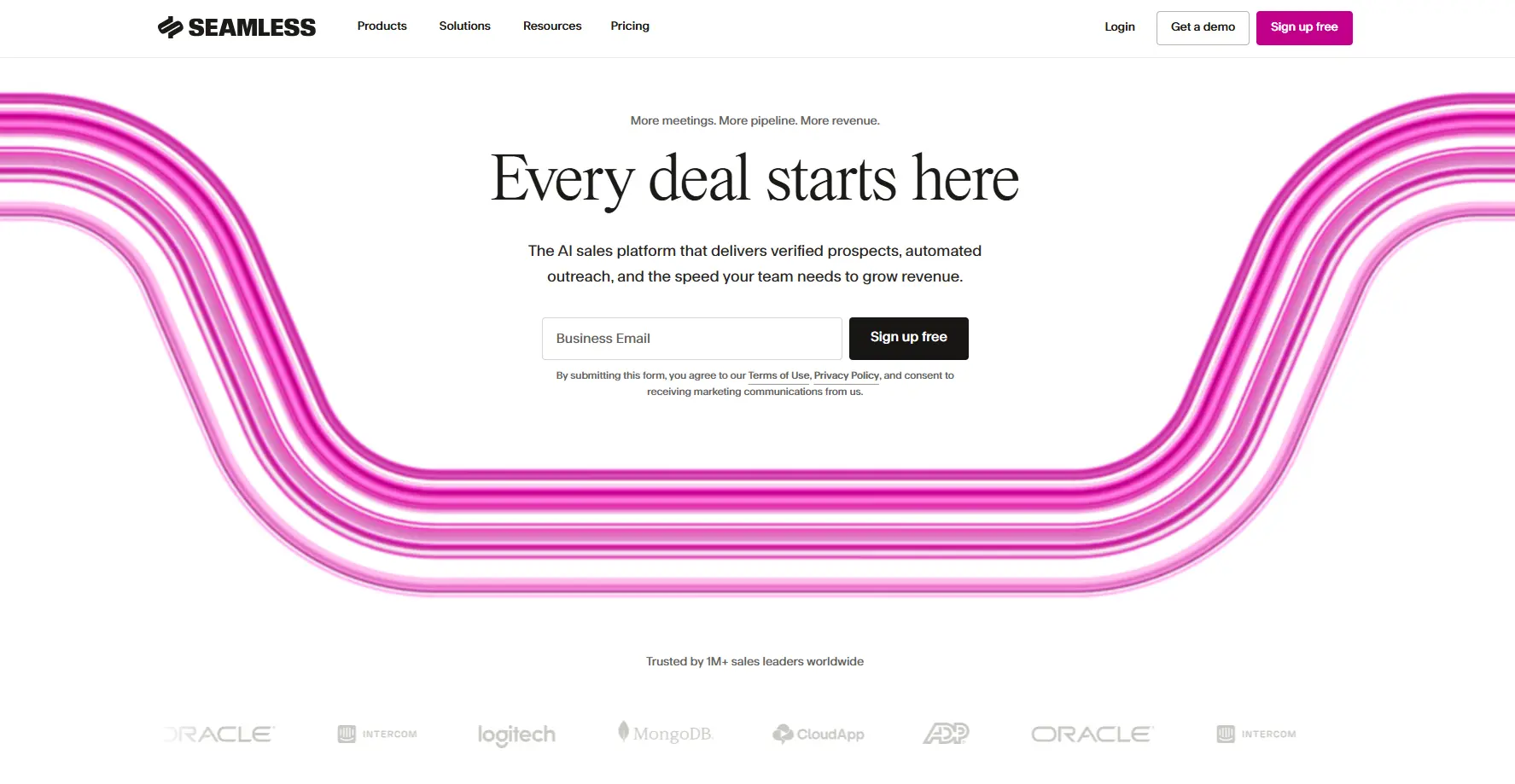 Seamless.AI homepage