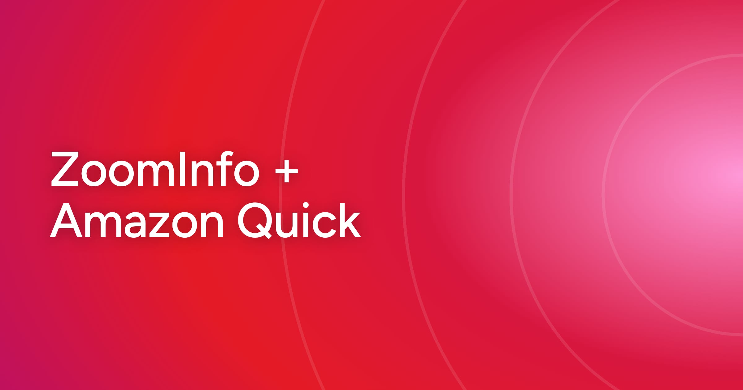 ZoomInfo's GTM.AI + Amazon Quick: Verified Data for AI Agents