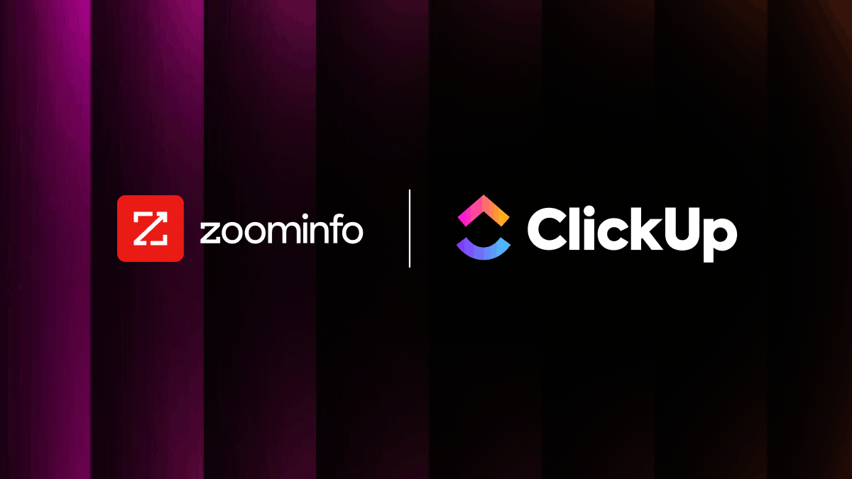 ClickUp Powered by ZoomInfo as the GTM Context Layer for Work Management