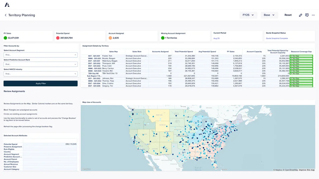 Anaplan-Territory management