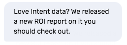 Example of B2B chatbot greeting script.