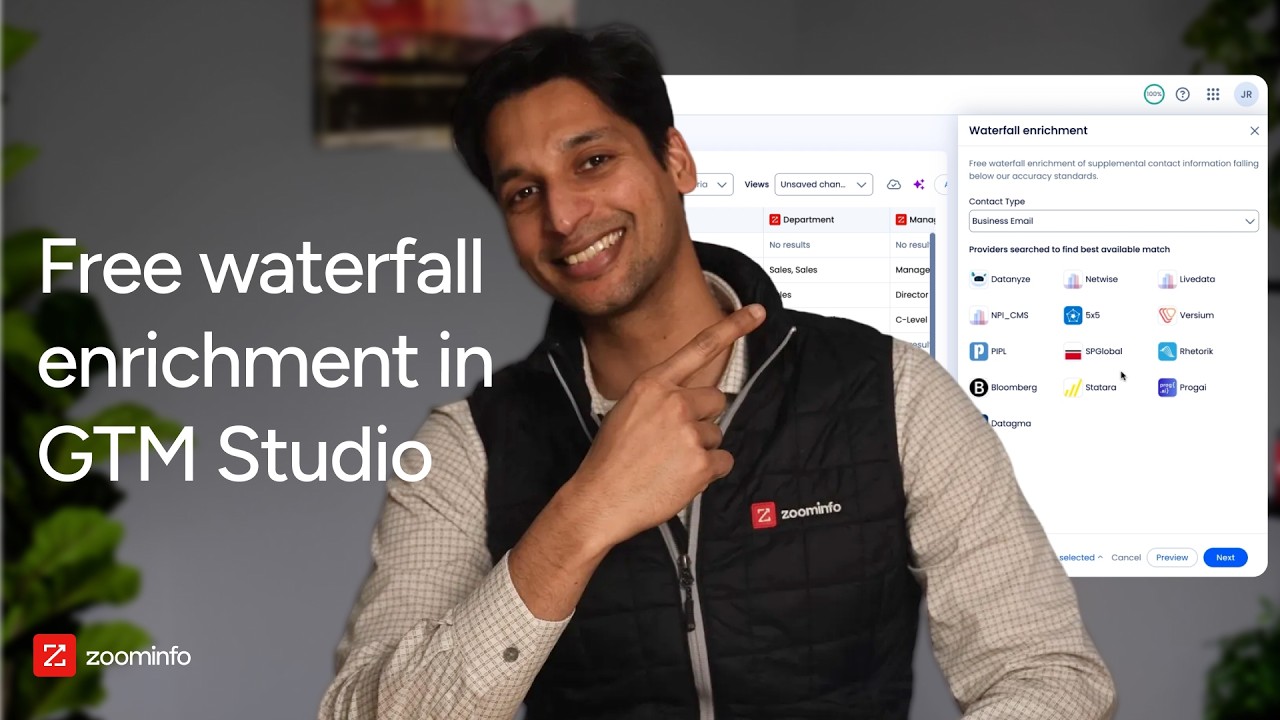 Free Waterfall Enrichment Across 25+ Vendors with GTM Studio