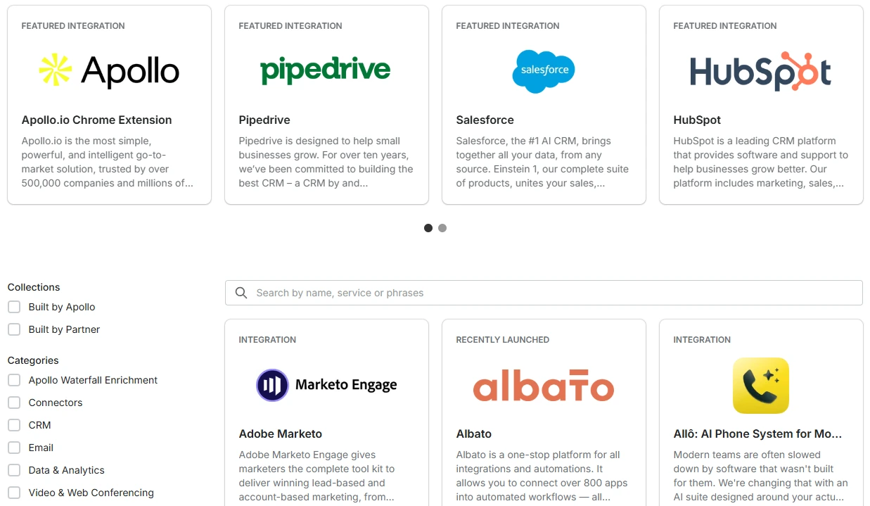 Apollo integrations