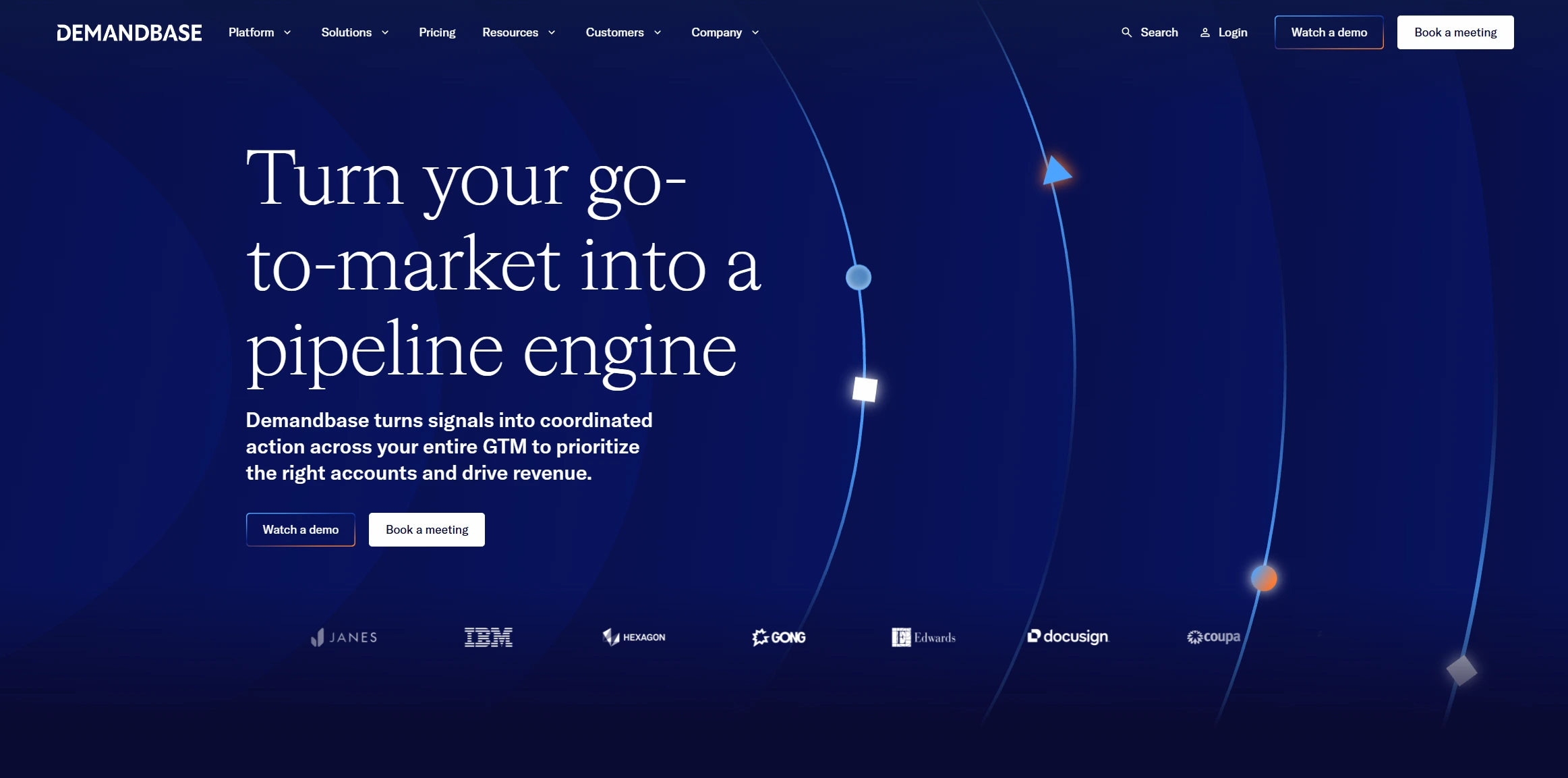 Demandbase homepage