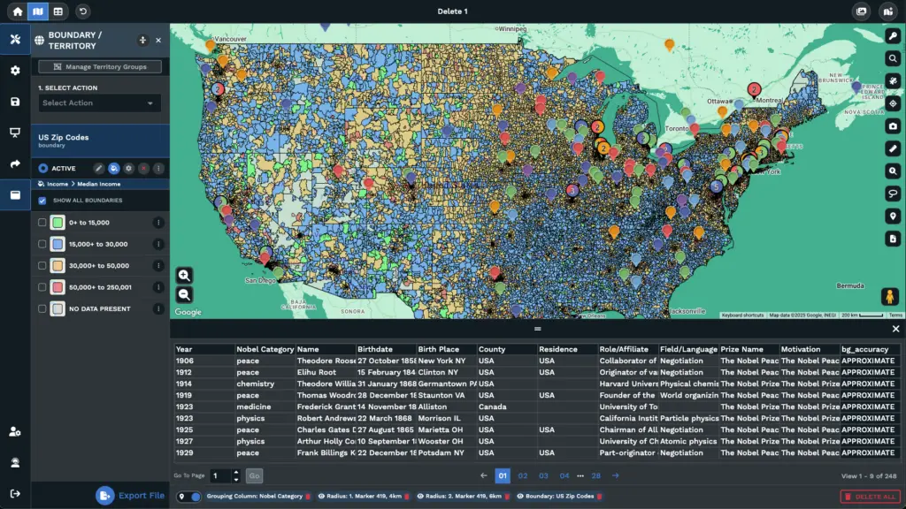 Maptive-Territory management