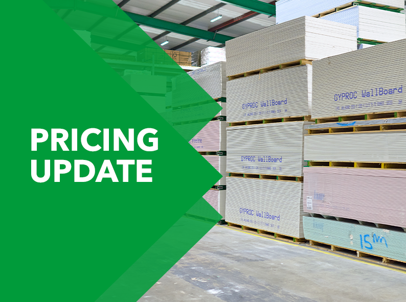 Products in a CCF branch and the image reads pricing update.