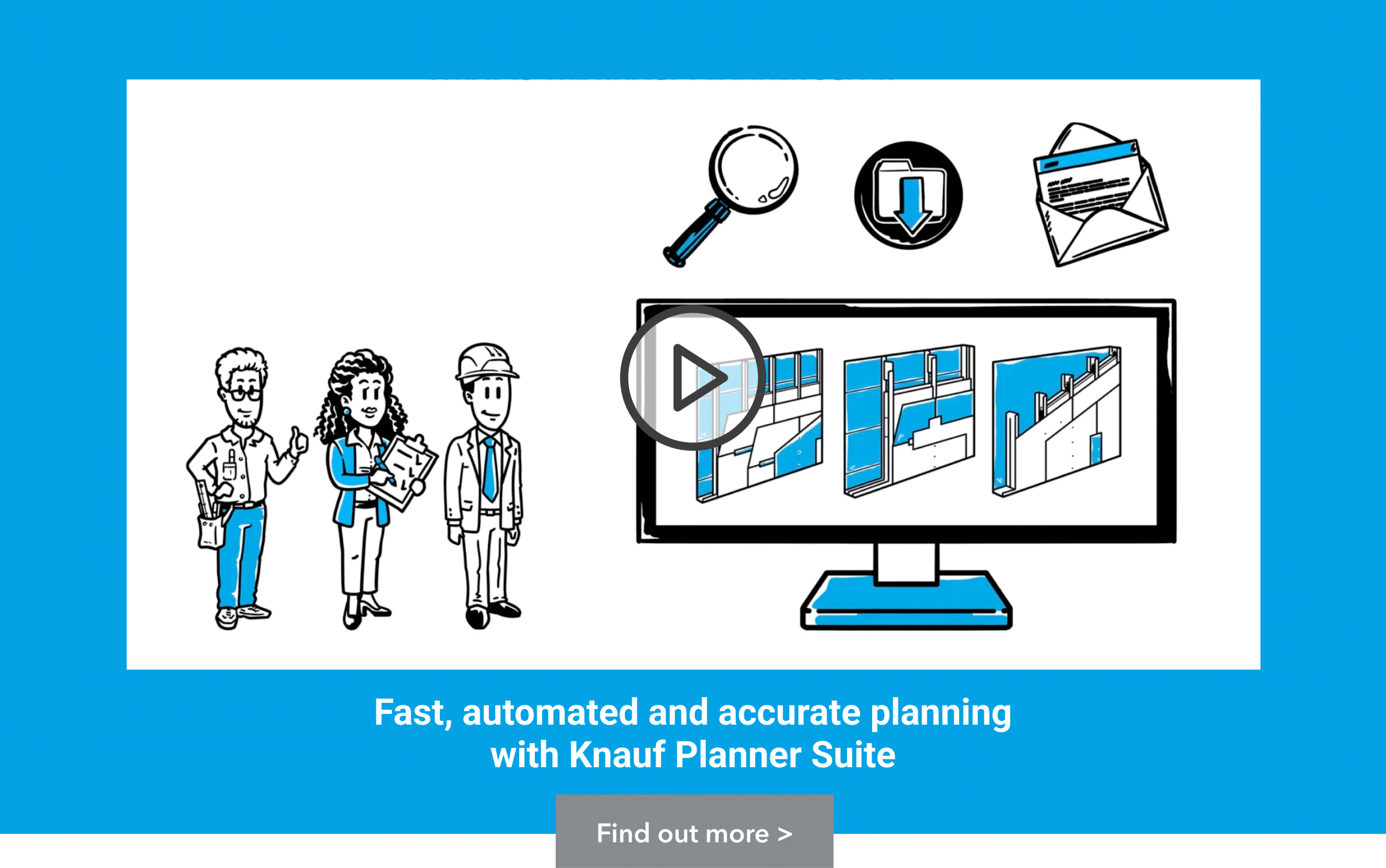 The image shows the cover photo of a video about the Knauf Planner Suite