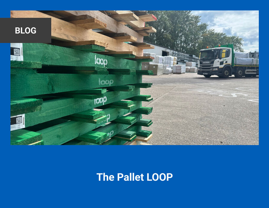 The image shows British Gypsum's Pallet LOOP