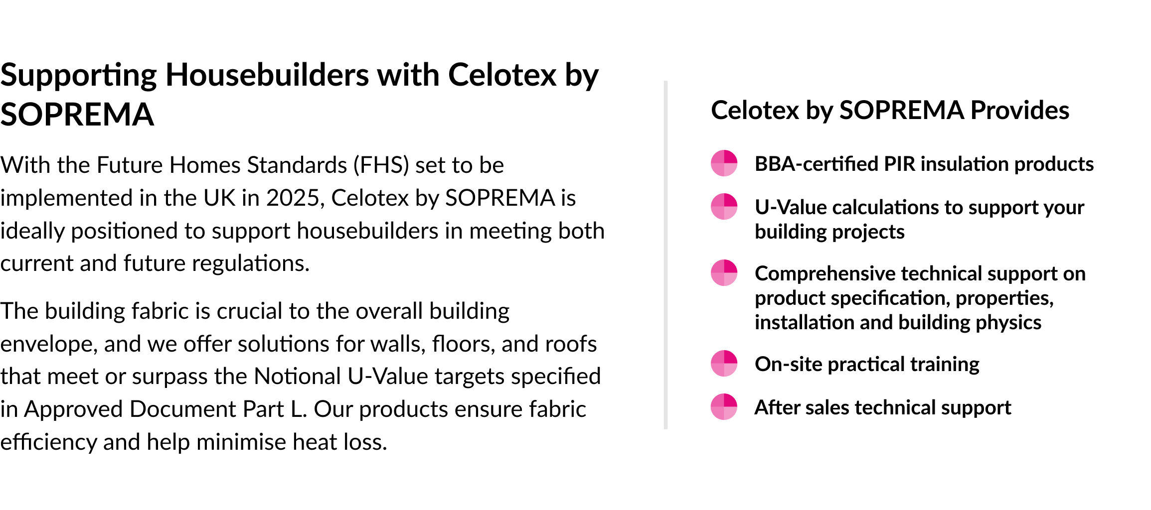 The image contains a paragraph and bullet points about the characteristics and attributes of Celotex