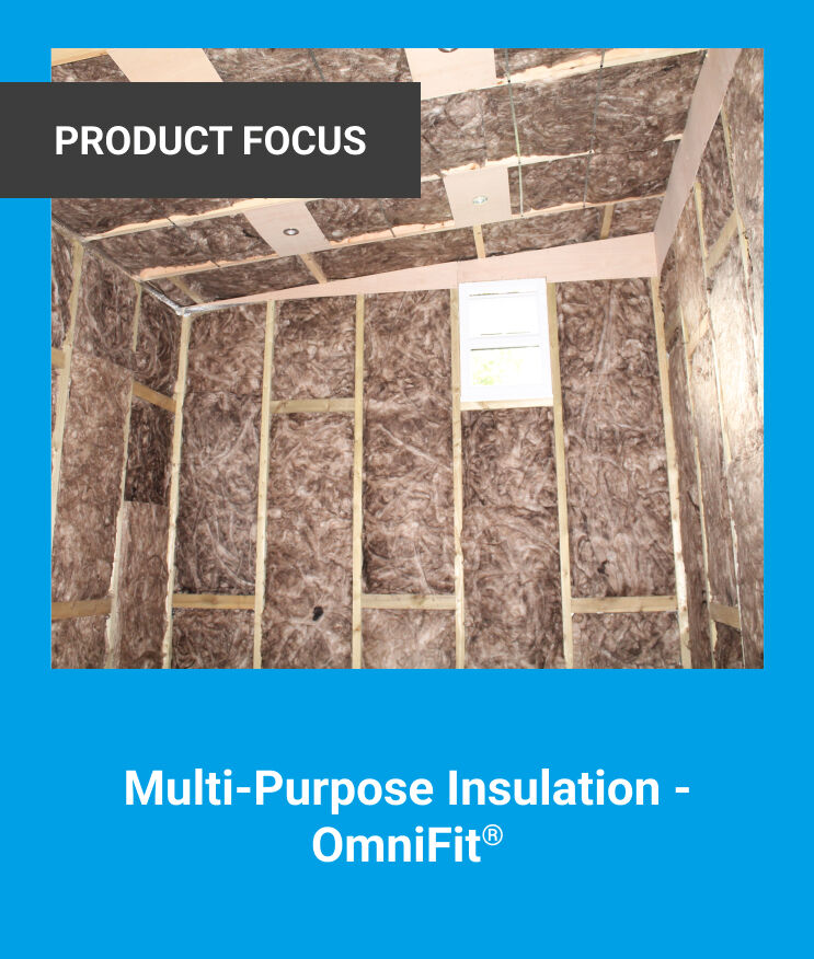 The image shows knauf's Multi-Purpose Insulation - OmniFit