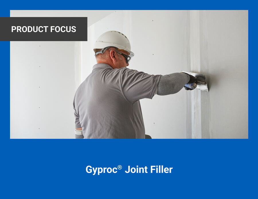 The image shows British Gypsum's Gyproc Joint Filler