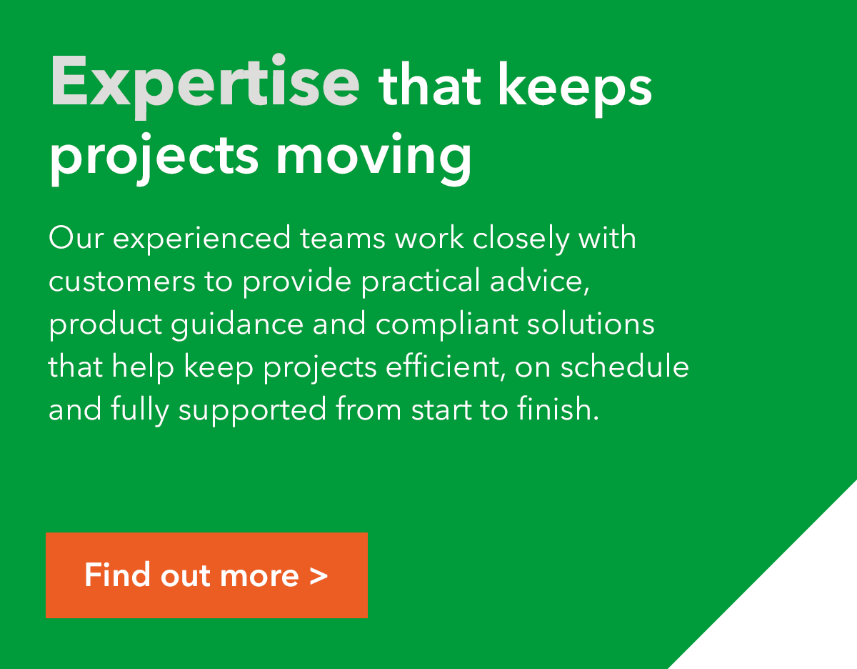 The image reads: Expertise that keeps projects moving.